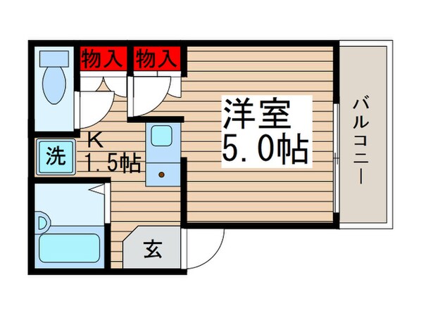 ルネコート五反野　弐番館の物件間取画像